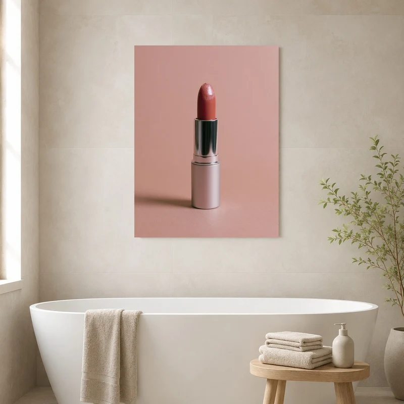 Lippenstift Nude Stillleben Leinwand
