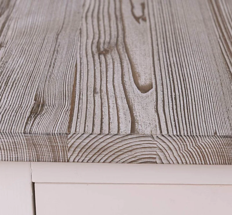 Kücheneckschrank aus Massivholz - Eckschrank mit Rondelloption