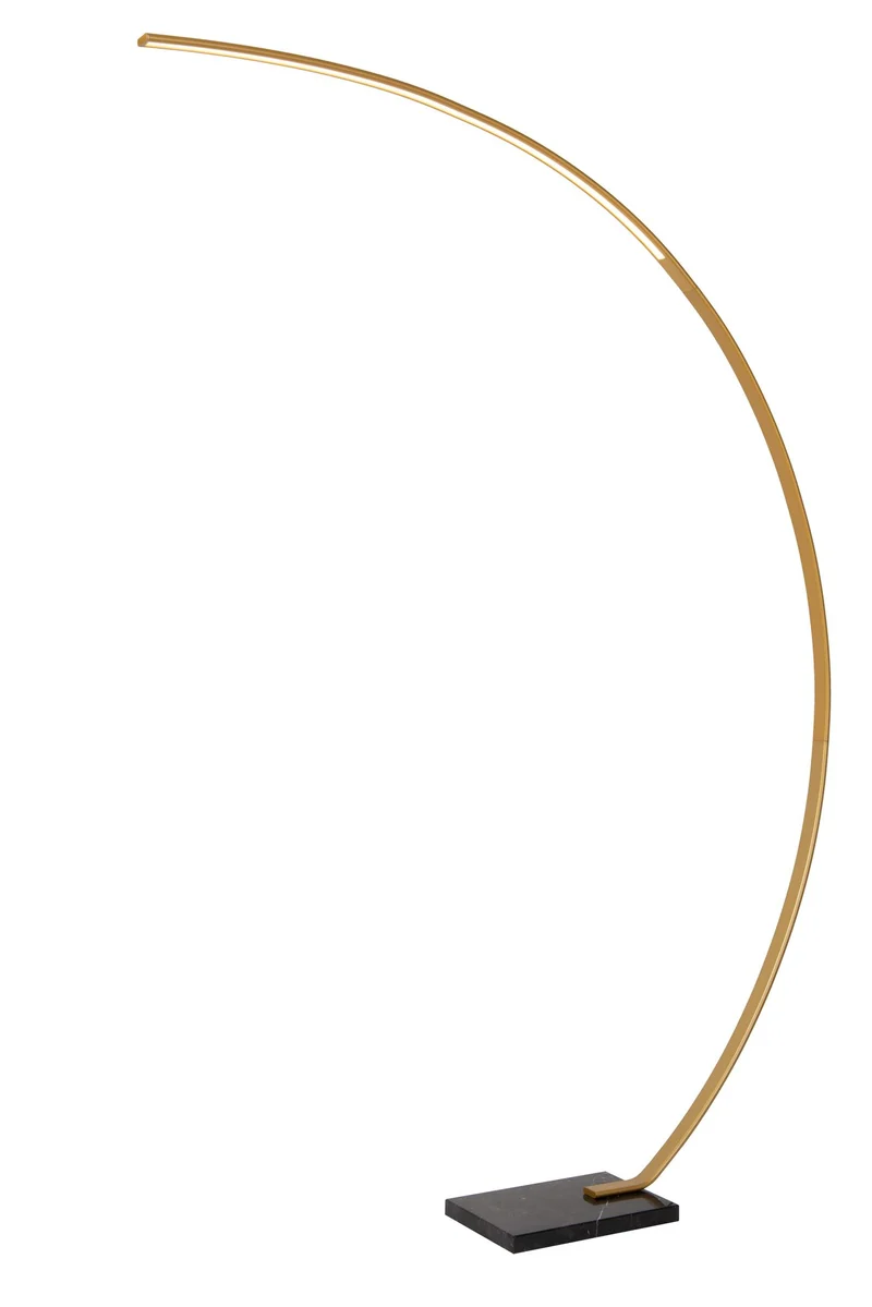 LED-Bogenlampe Curve dimmbar mit Marmorsockel 192cm