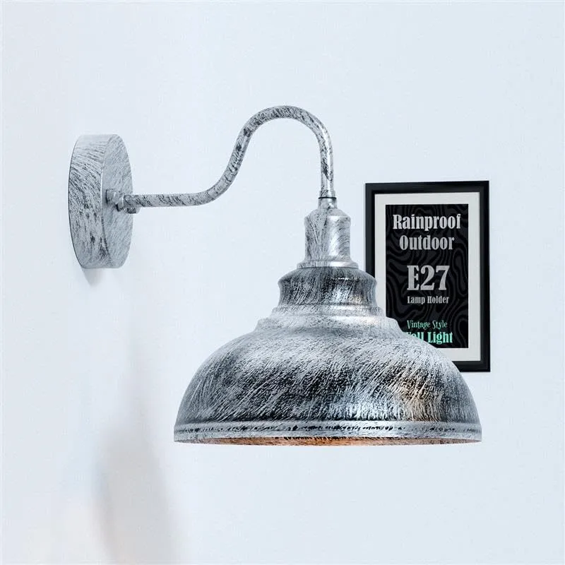 Schwanenhals Wandleuchte Vintage E27 Industrial Wandlampe~3339