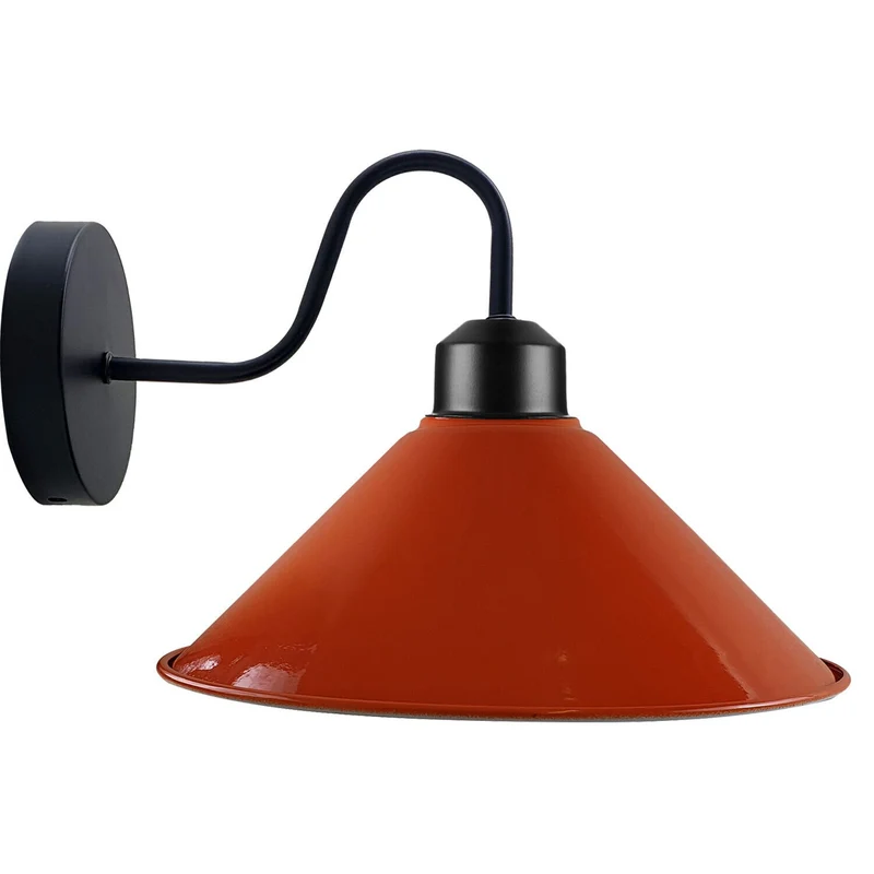 Vintage Wandlampe Industrial Design, Metallschirm für Loft~ 3334