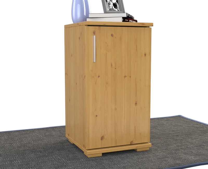 Nobis Kommode Bio Kiefer Massivholz | Sideboard Anrichte | 1-Türig | 74cm hoch