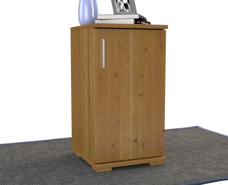 Nobis Kommode Bio Kiefer Massivholz | Sideboard Anrichte | 1-Türig | 74cm hoch