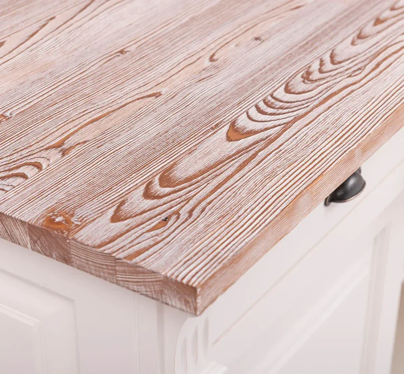 Kommode aus Massivholz | 2-türiger Schrank mit Ornamenten