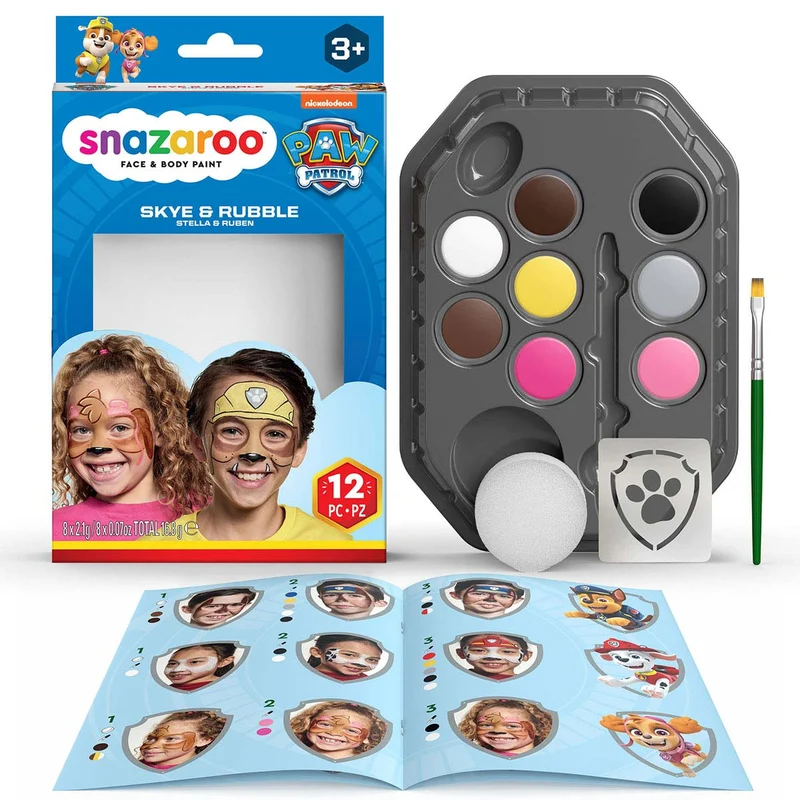 Snazaroo - Face Paint Kit - Paw Patrol Skye & Rubble