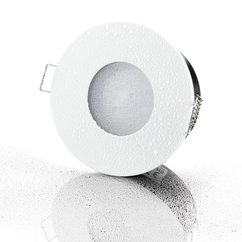 LED Einbaustrahler Flach IP65 - Weiß Rund 5W Dimmbar 120° - Fora
