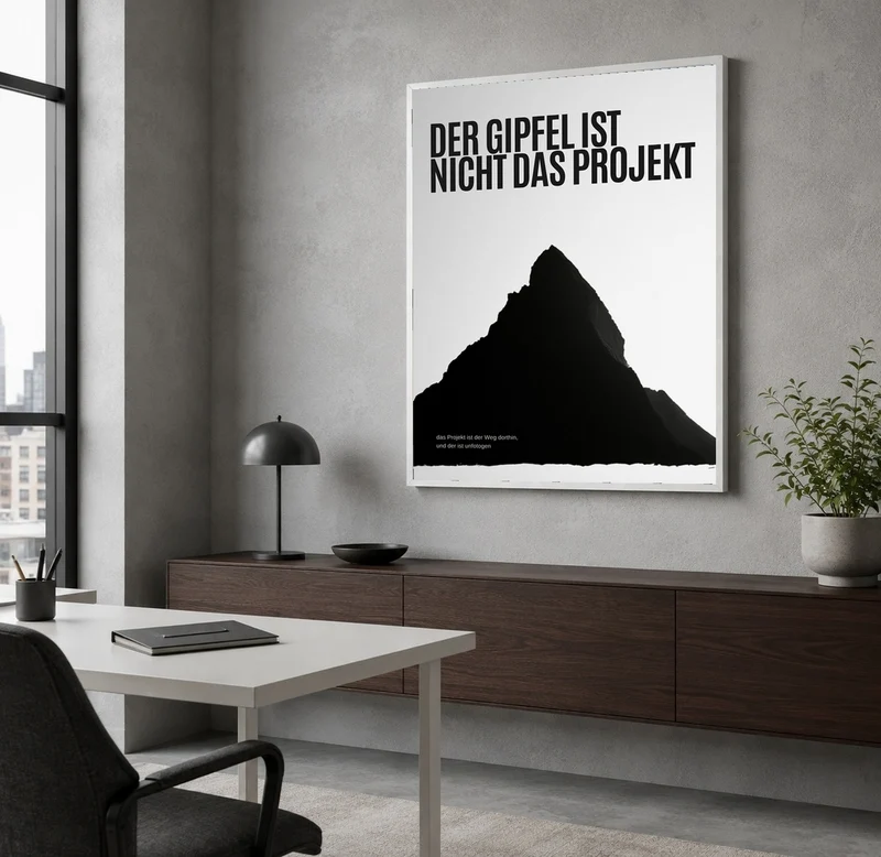 Gipfel ist nicht das Ziel Poster