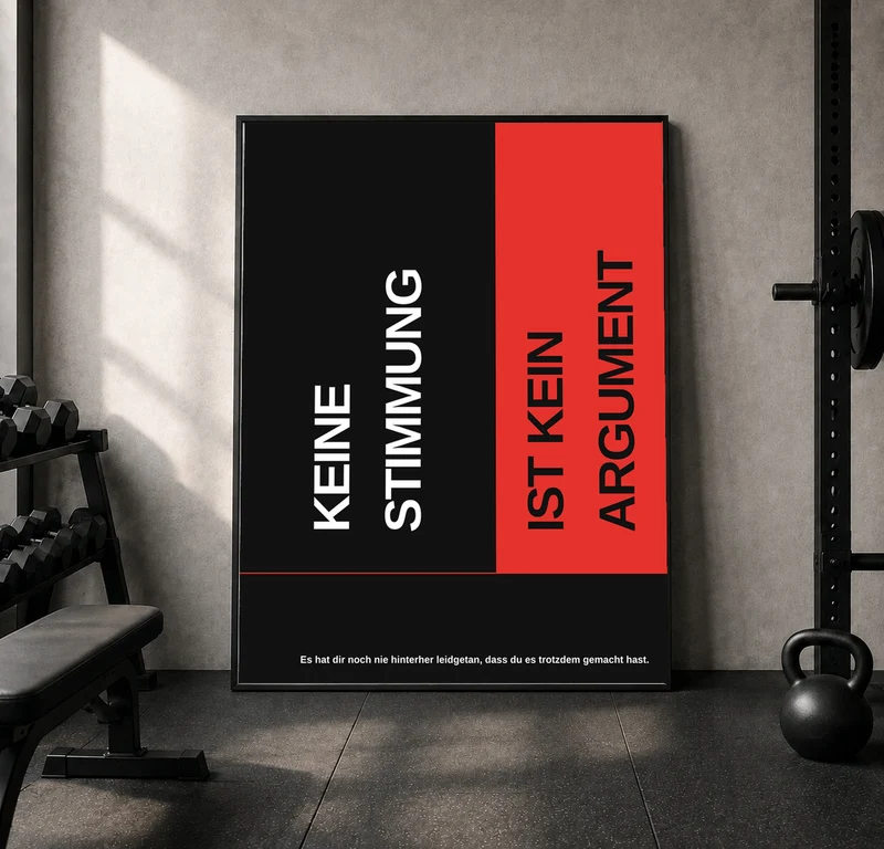 Keine Stimmung kein Argument Leinwand