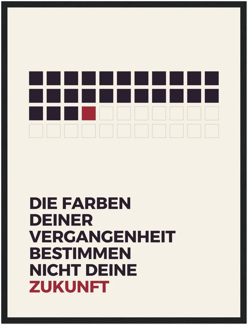 Vergangenheit bestimmt nicht Zukunft Poster