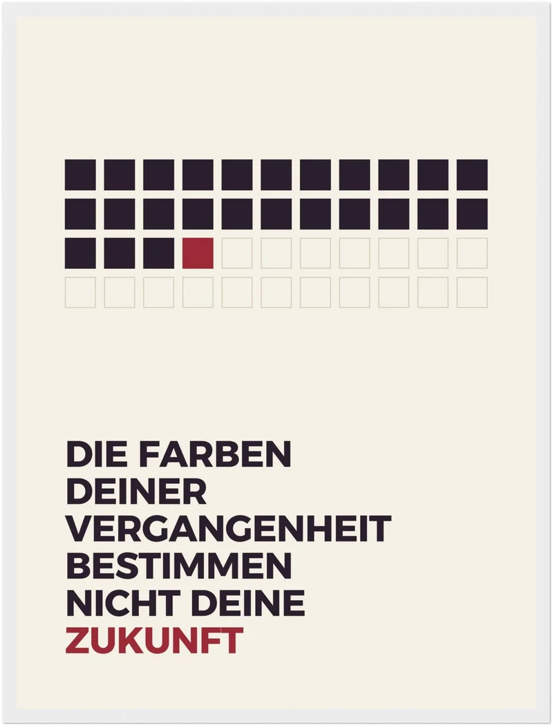 Vergangenheit bestimmt nicht Zukunft Poster
