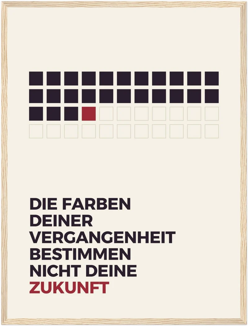 Vergangenheit bestimmt nicht Zukunft Poster