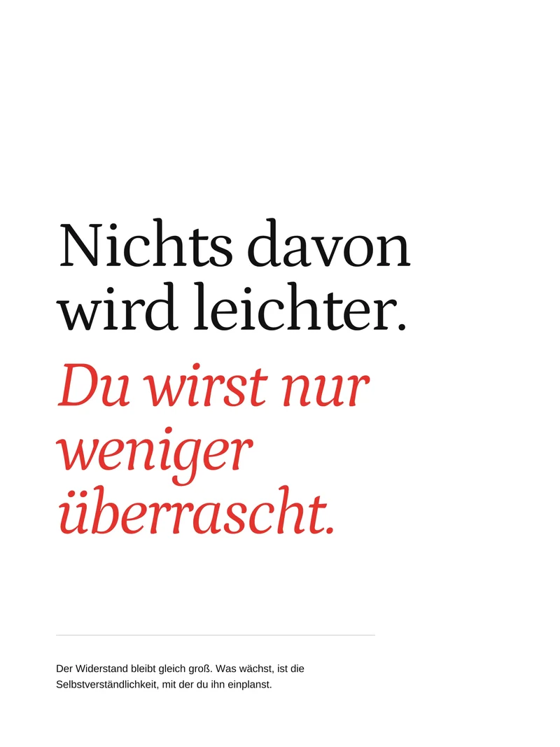 Widerstand wird Gewohnheit Poster