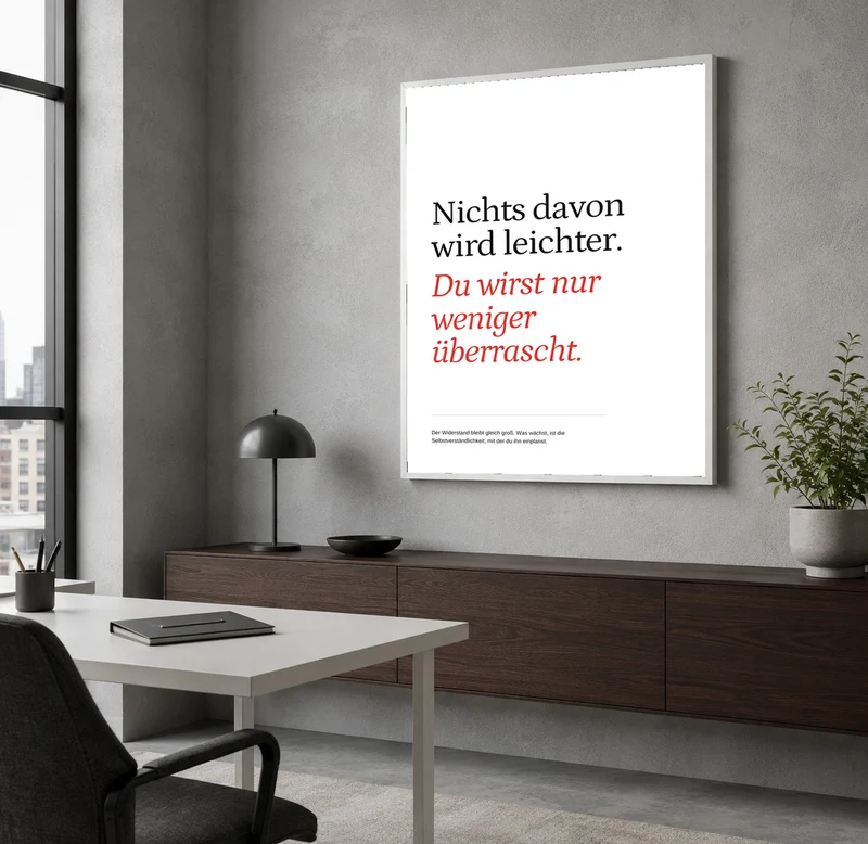 Widerstand wird Gewohnheit Poster