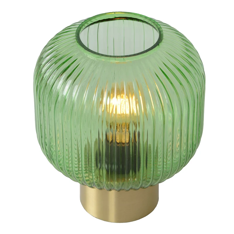 Tischleuchte Maloto mit Glasschirm Retro Ø 20cm