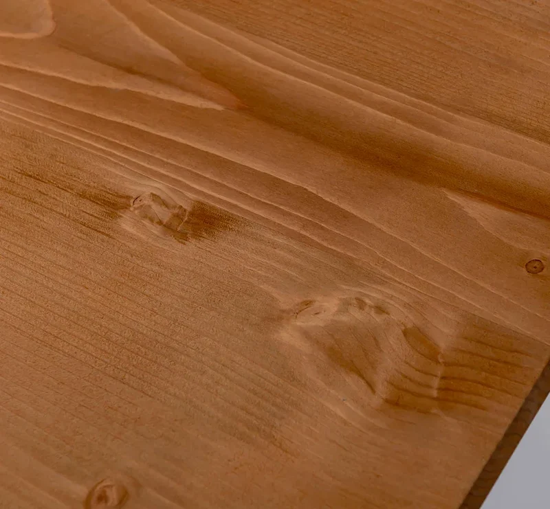 Zweitüriges TV-Board aus Massivholz - Lowboard mit offener Mitte