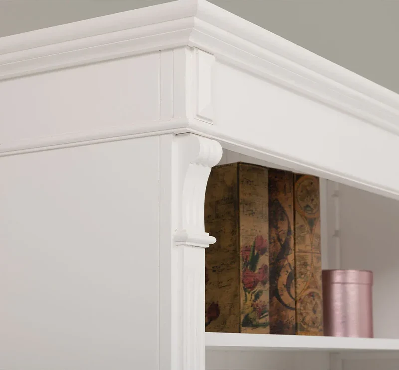 Vintage Bücherschrank aus Massivholz | Regal im Landhausstil