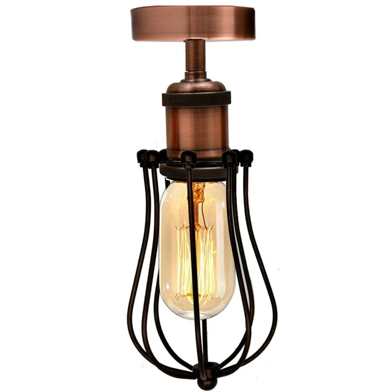 LEDSONE Käfig-Deckenlampe Metall-Leuchte im Industrie ~3160
