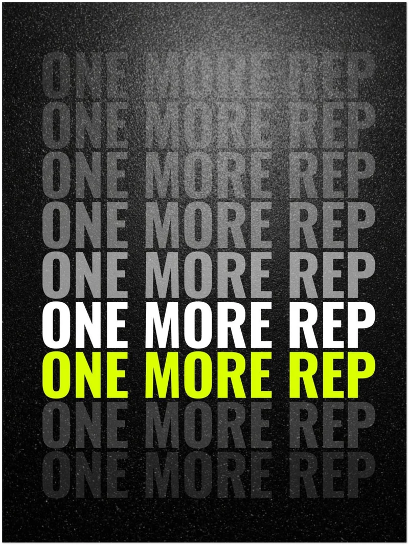 One More Rep Motivation Poster