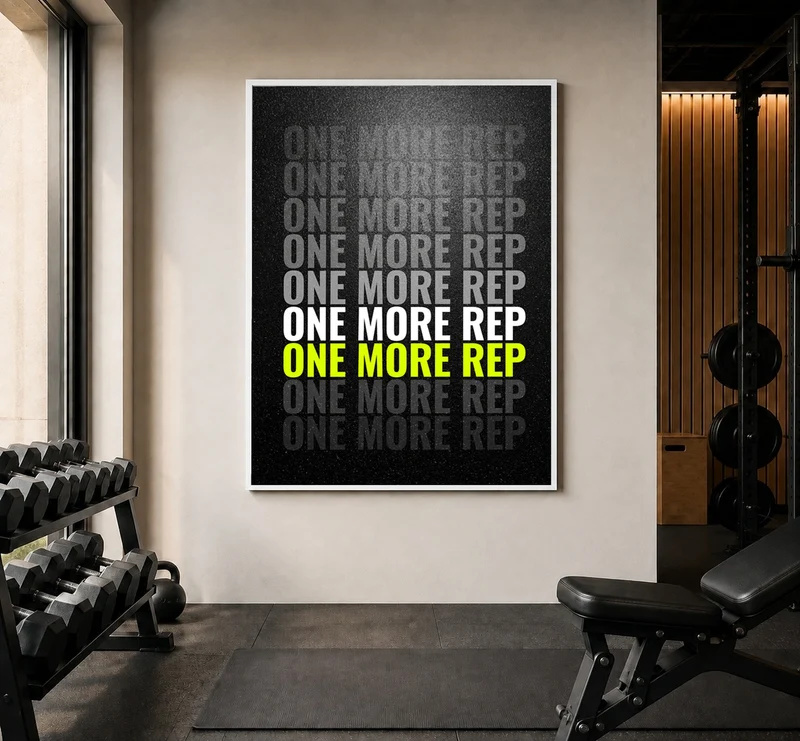 One More Rep Motivation Poster