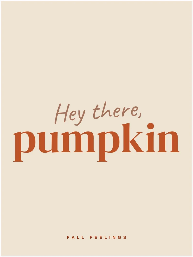 Hey there Pumpkin Poster Set – Herbst Trio (3er)