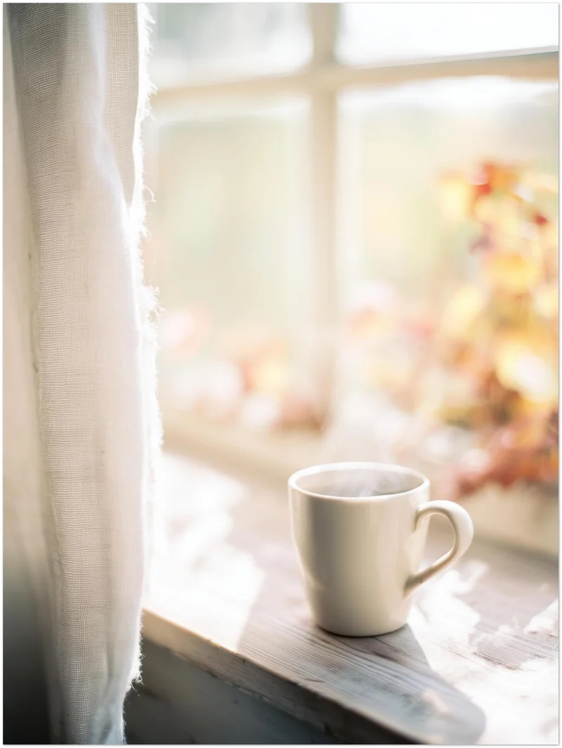 Kürbis & Kaffee Poster Set – Herbstmorgen (2er)