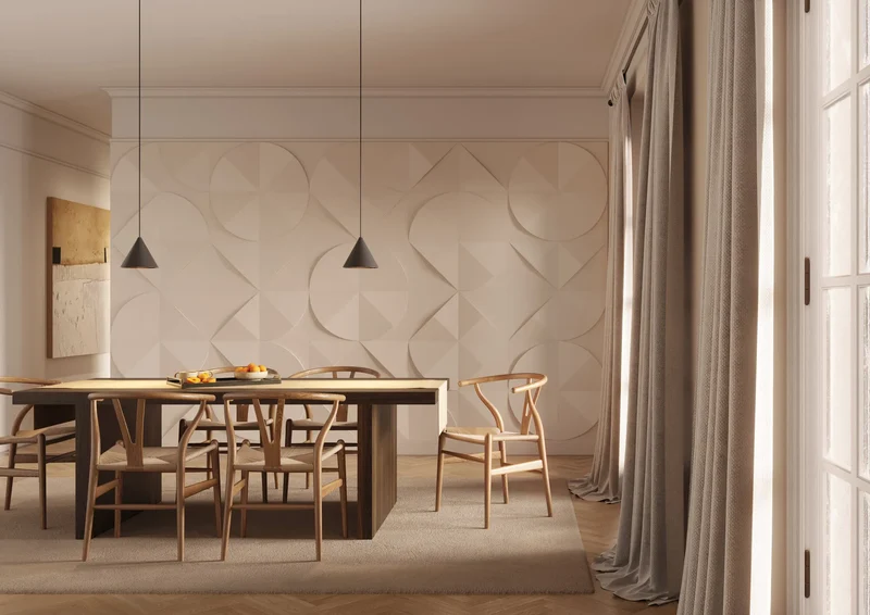 CURVE 3D Polyurethane Wall Art Panel