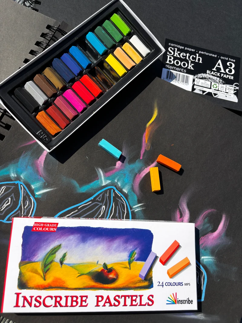 Inscribe - Soft Pastel - 24 Half Sticks
