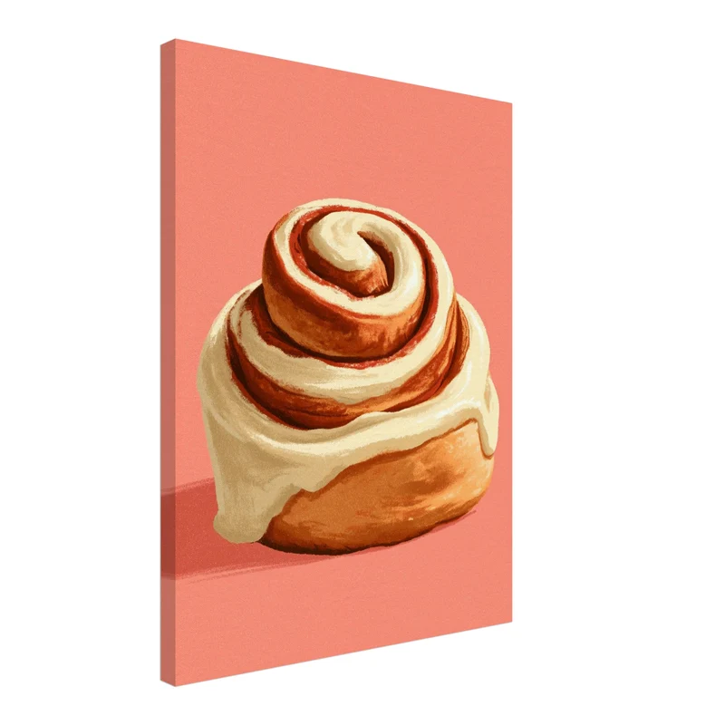 Zimtschnecke mit Frosting Leinwand