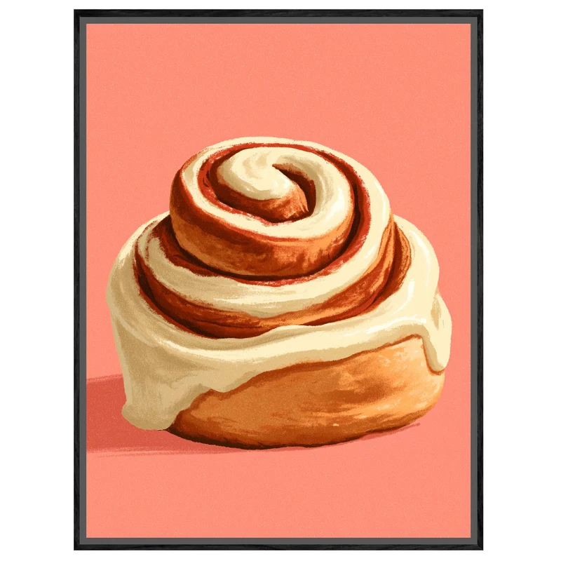 Zimtschnecke mit Frosting Leinwand