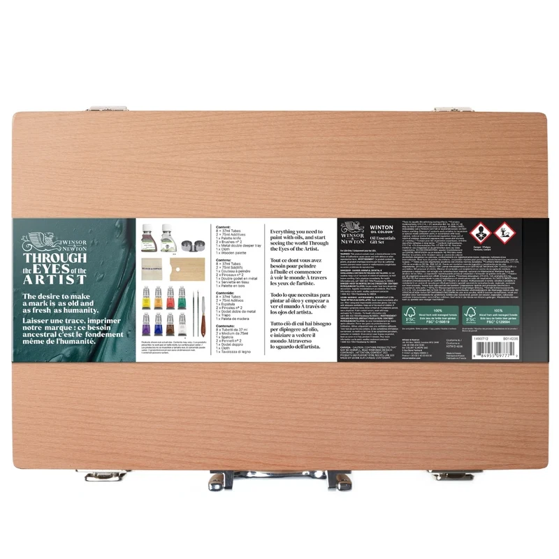 Winsor and Newton - Winton Oil Colour - Wooden Box 8x37ml