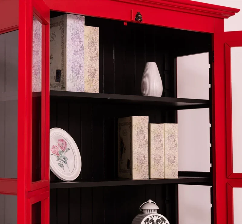 Massiver Schaukasten mit externem Verschlusssystem | Bücherregal | Vitrine