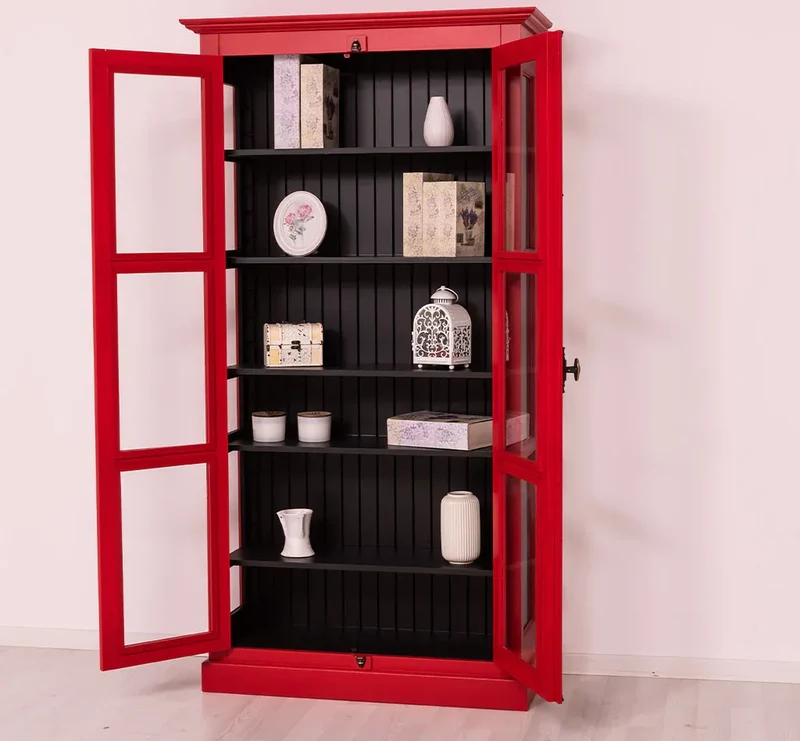 Massiver Schaukasten mit externem Verschlusssystem | Bücherregal | Vitrine
