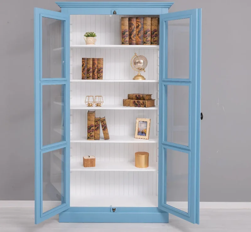 Massiver Schaukasten mit externem Verschlusssystem | Bücherregal | Vitrine
