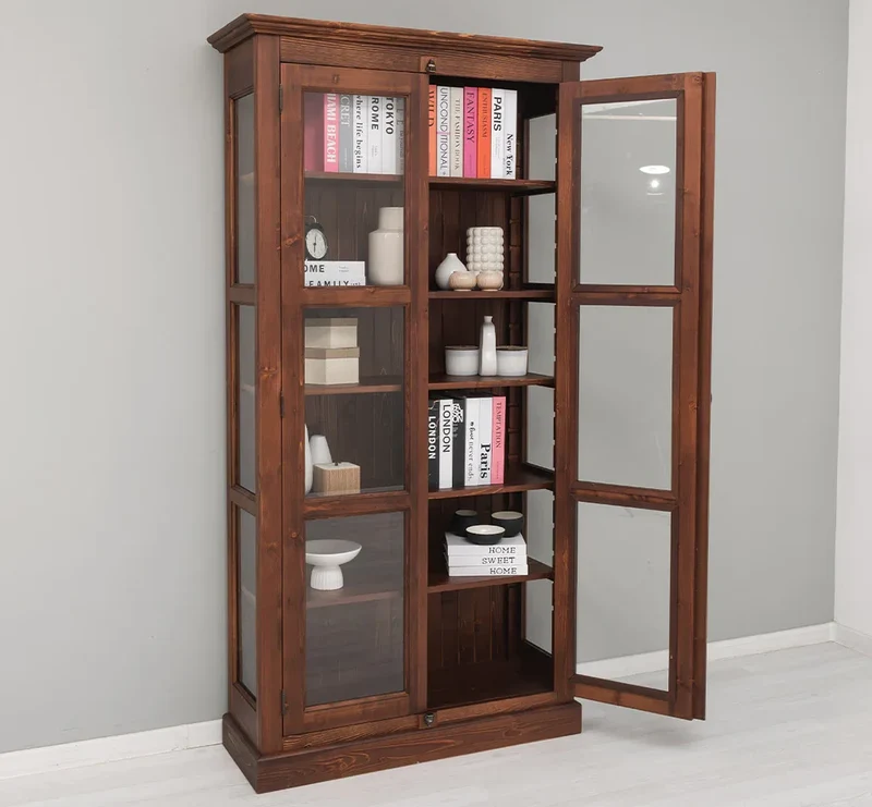 Massiver Schaukasten mit externem Verschlusssystem | Bücherregal | Vitrine