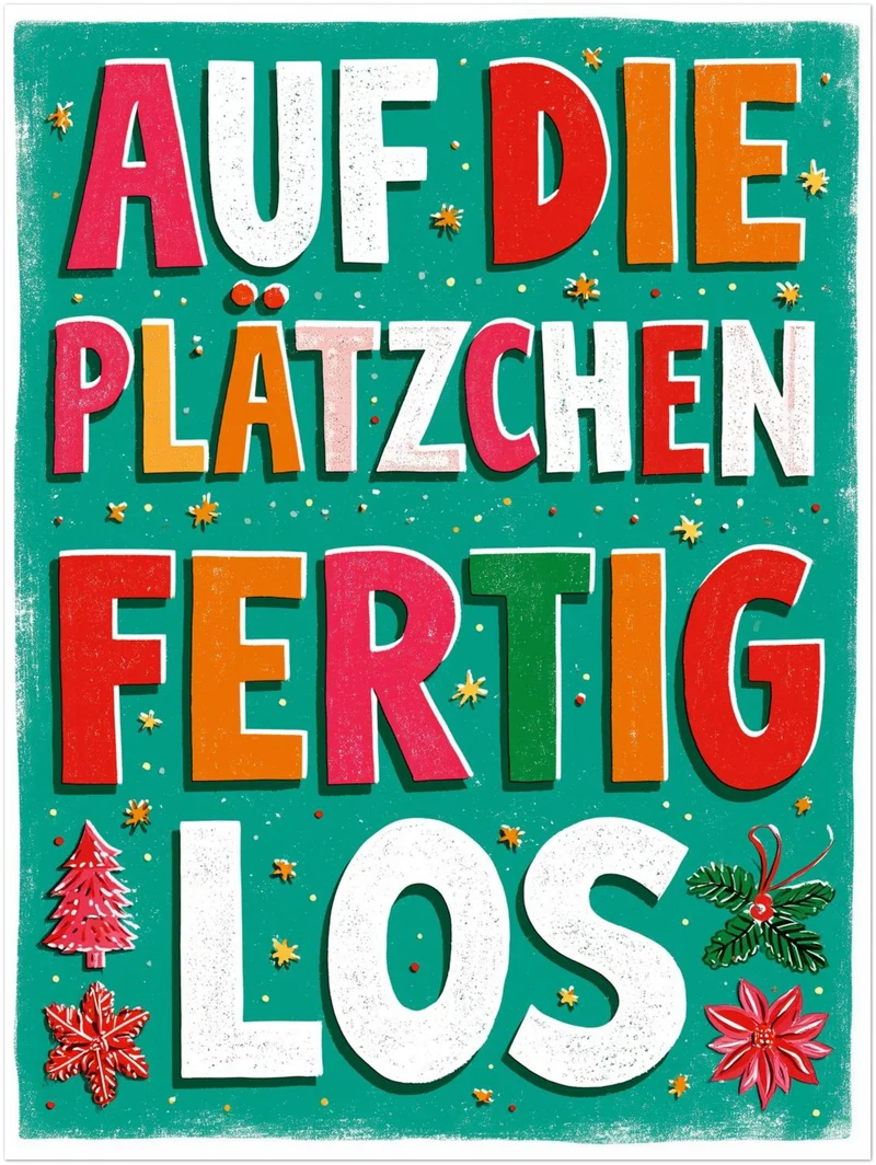 Auf die Plätzchen los Leinwand