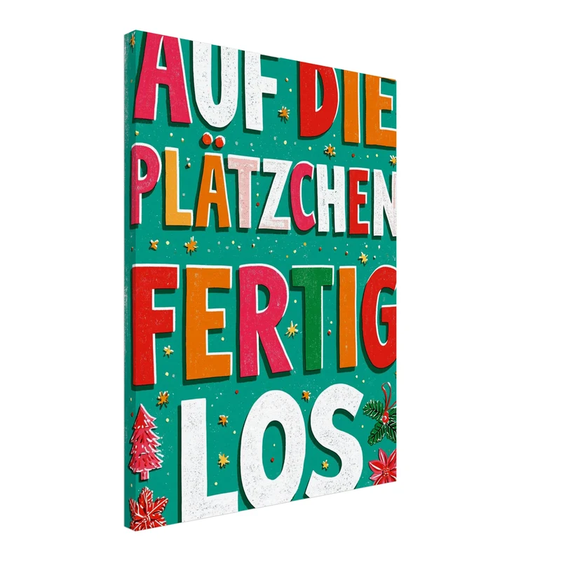 Auf die Plätzchen los Leinwand