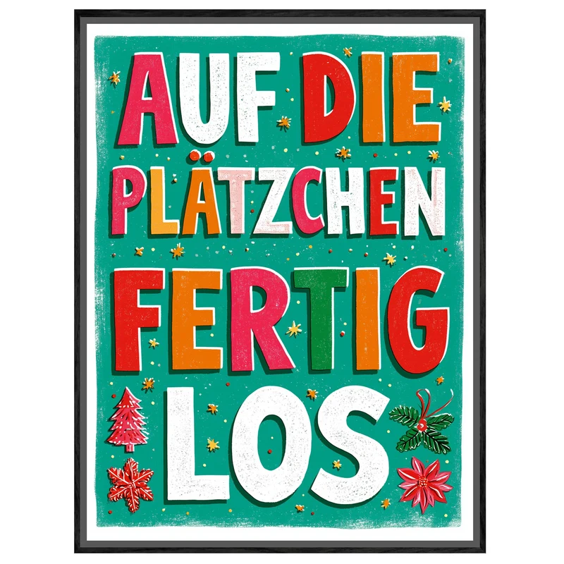 Auf die Plätzchen los Leinwand