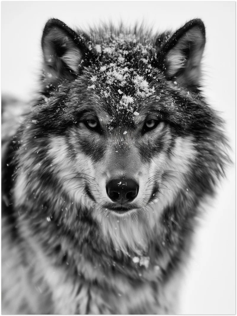 Wolf Poster Set – Berge & Schneetreiben (2er)
