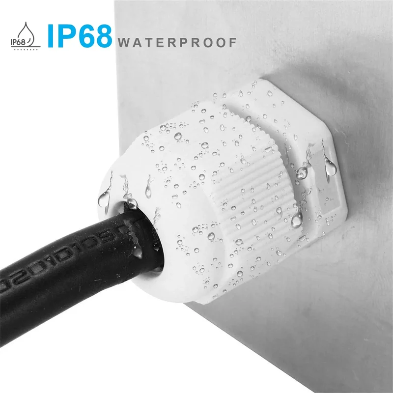 Verschraubungsleitung Kabelverbinder wasserdicht IP68 Nylon Kunststoffkabel ~3317