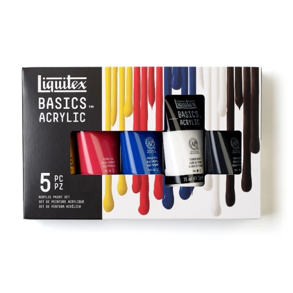 Liquitex - Basics Acrylic Paint Set 5X75ml