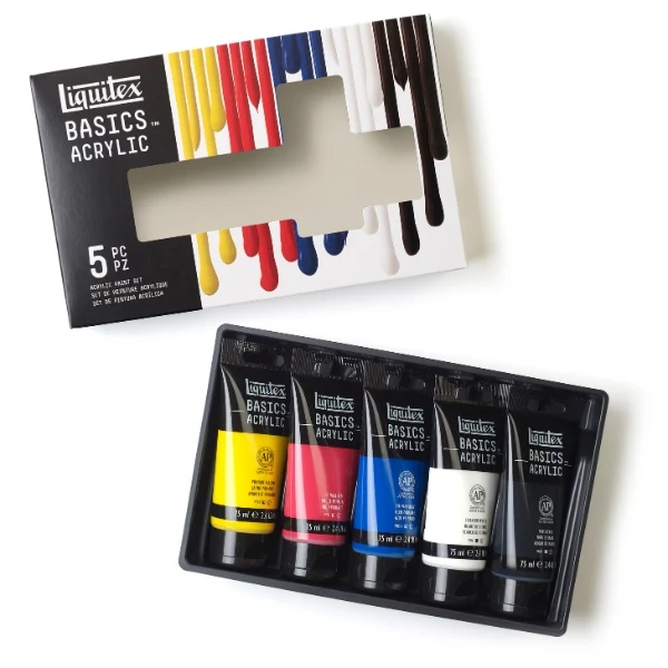 Liquitex - Basics Acrylic Paint Set 5X75ml