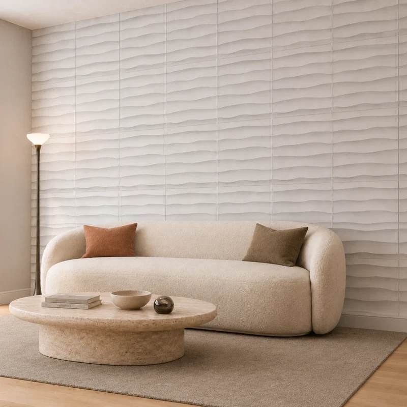 WAVES Polystyrene Wall Art – 3D Decorative Panels EPS
