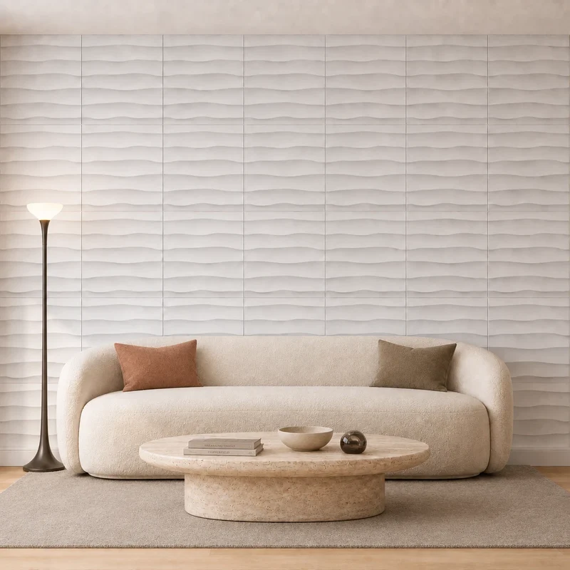 WAVES Polystyrene Wall Art – 3D Decorative Panels EPS