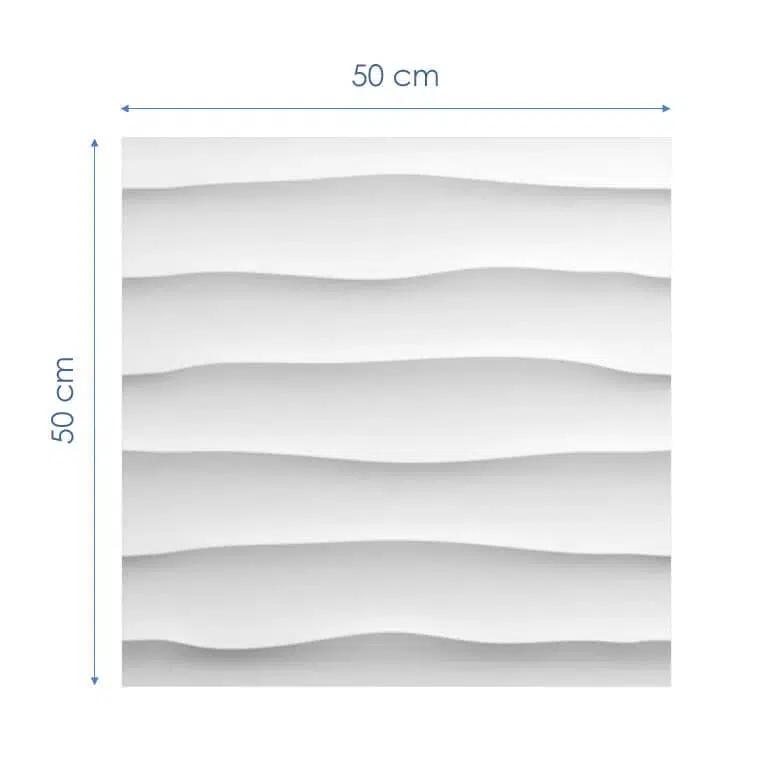 WAVES Polystyrene Wall Art – 3D Decorative Panels EPS
