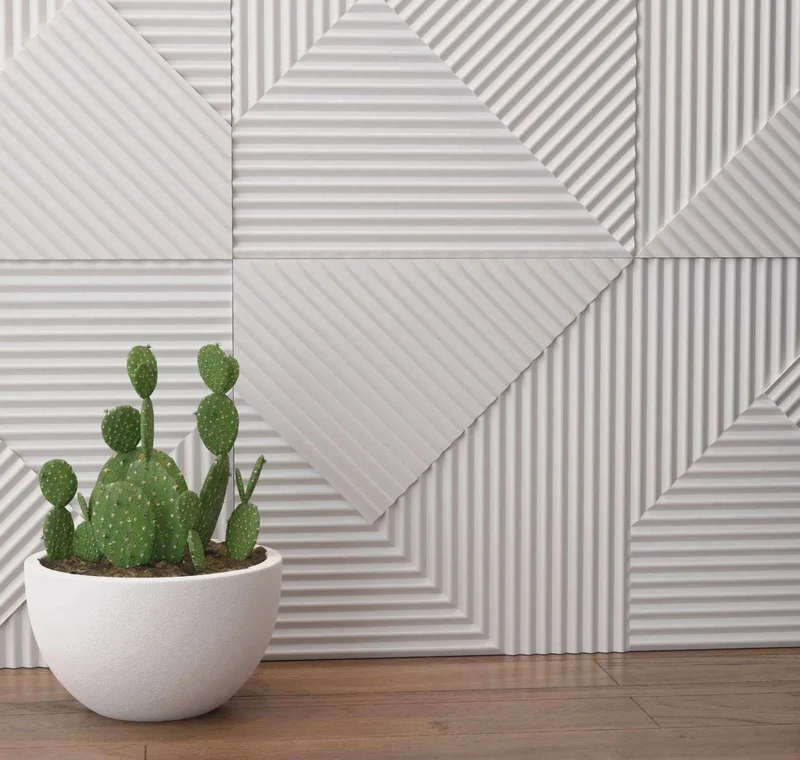 STRIPES Polystyrene Wall Art – 3D Decorative Panels EPS