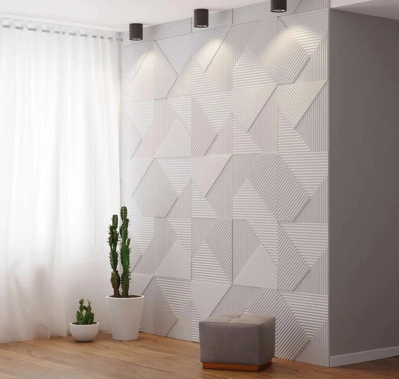 STRIPES Polystyrene Wall Art – 3D Decorative Panels EPS