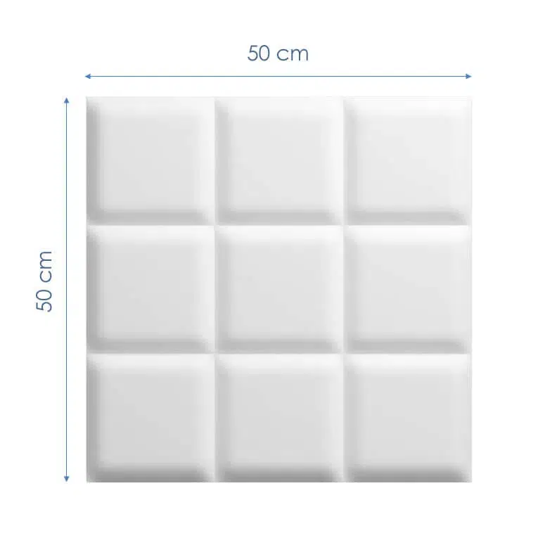 SQUARE Polystyrene Wall Art – 3D Decorative Panels EPS
