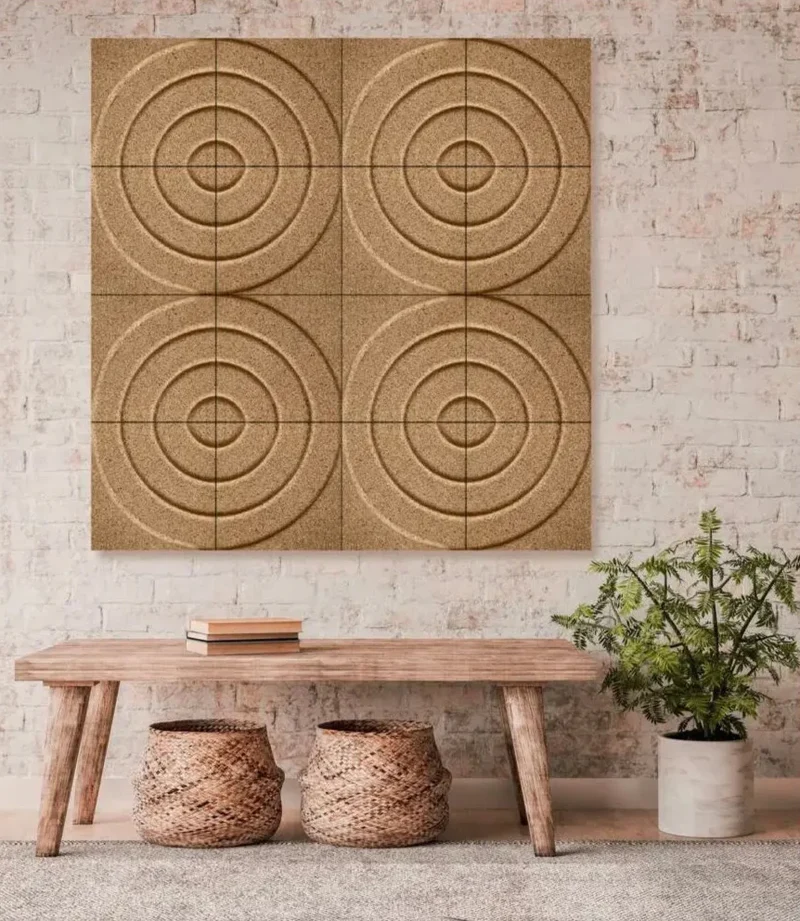CURVES Cork Acoustic Wall Panels - box of 4