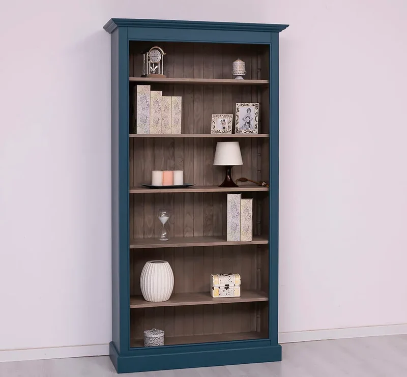 Bücherregal aus Massivholz in verschiedenen Farben