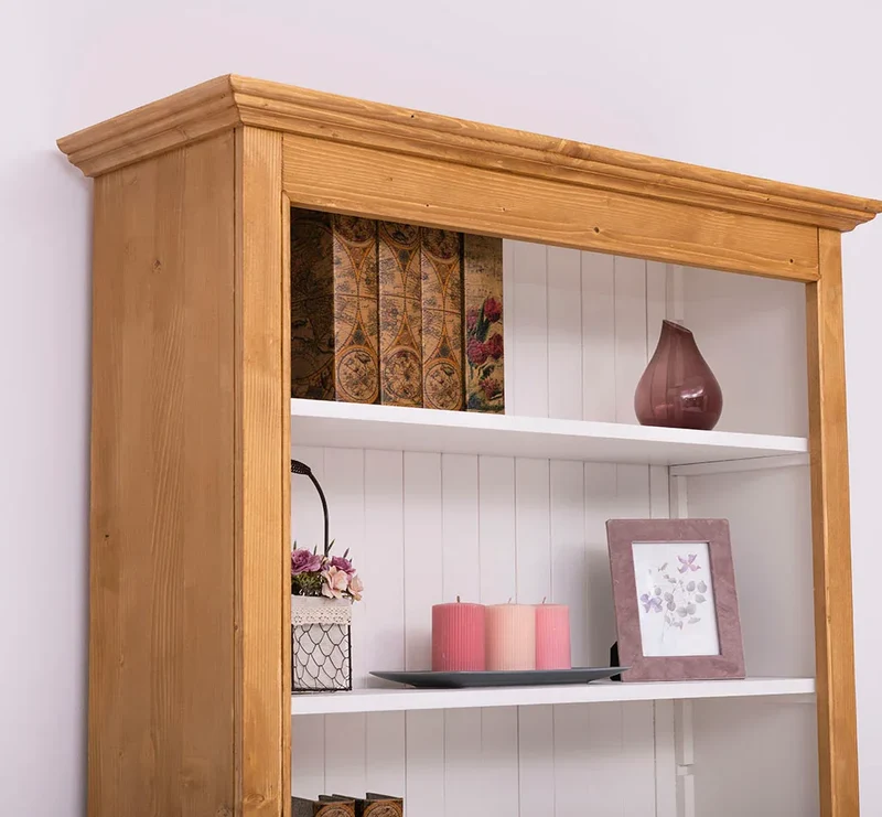 Bücherregal aus Massivholz in verschiedenen Farben
